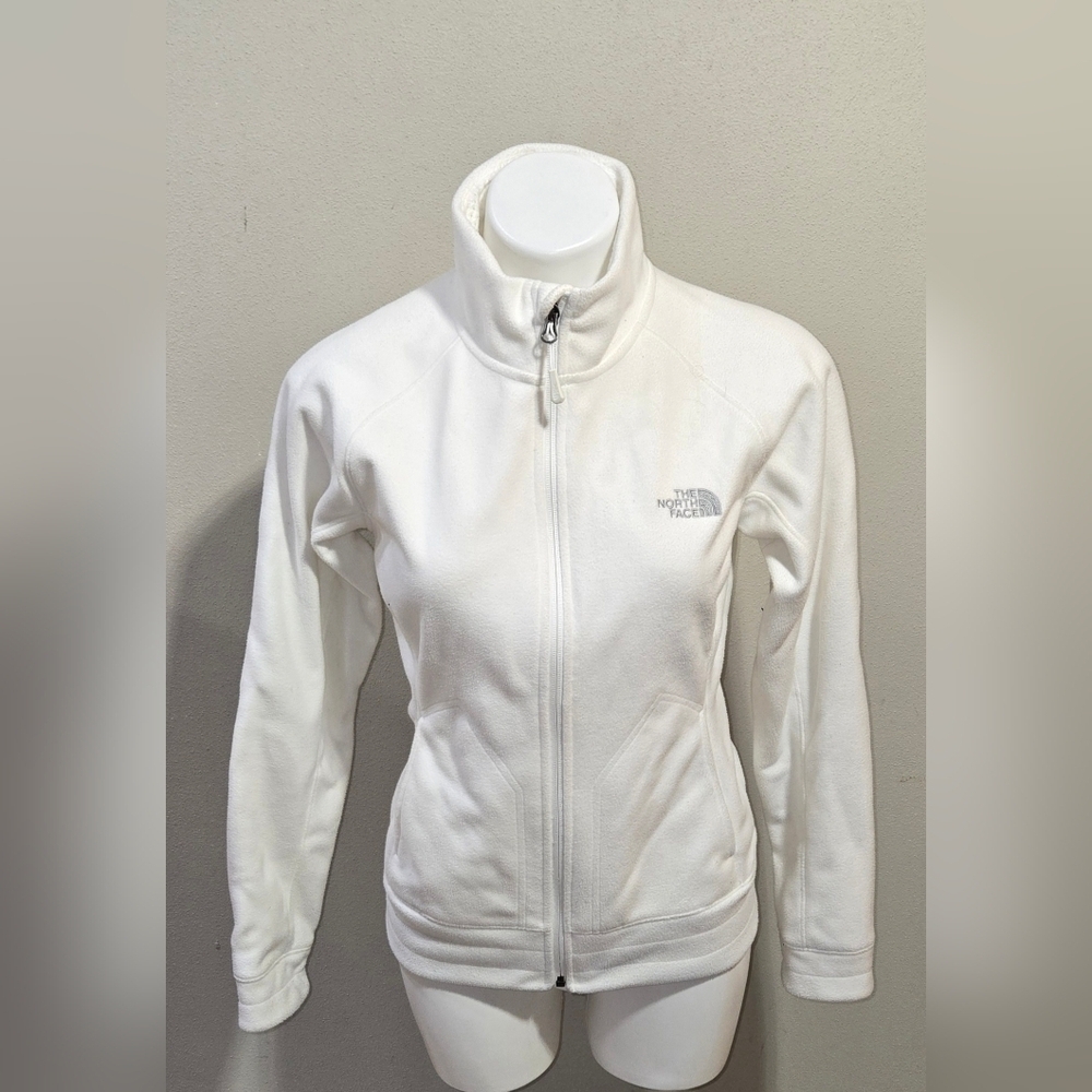The North Face Full Zip White Jacket Women's Size Small